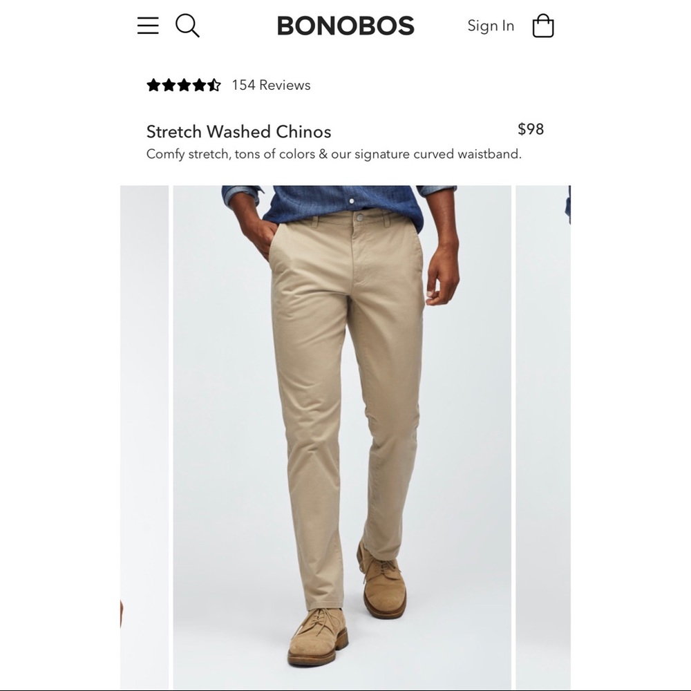 Bonobos Khakis stretch Chinos